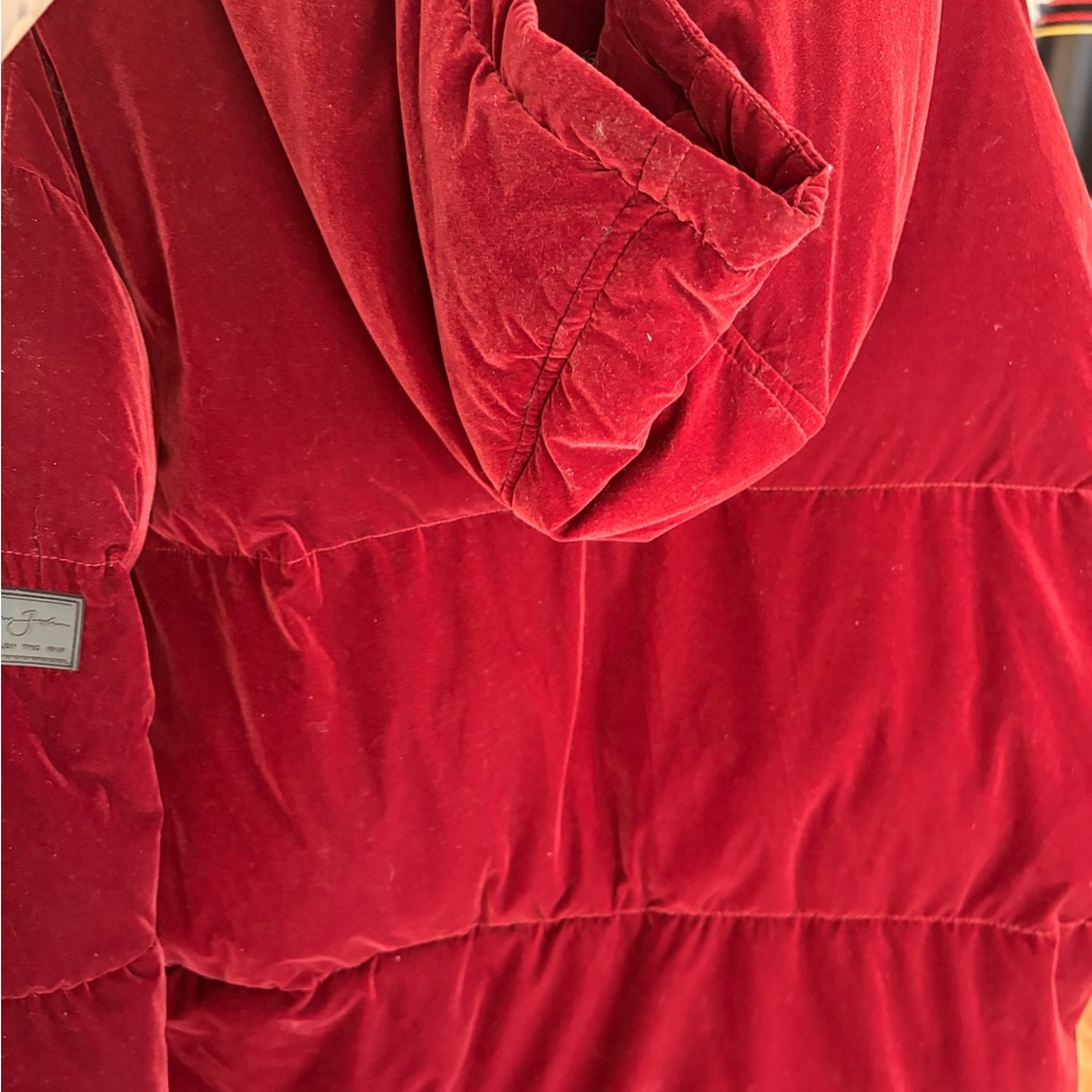 Sean John Burgundy Velvet Jacket